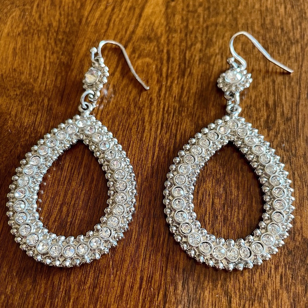 Diamond teardrop earrings